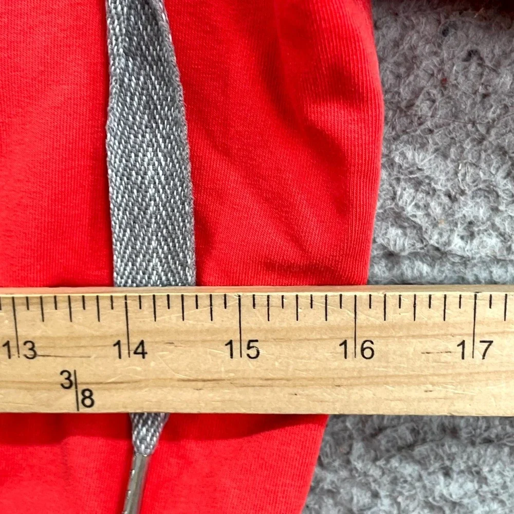 Lululemon Hoodie Womens 8 Red Logo Full Zip Athletic Track Sportswear Athleisure